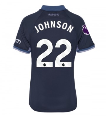 Tottenham Hotspur Brennan Johnson #22 Segunda Equipación Mujer 2023-24 Manga Corta